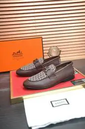 hermes cuir chaussures pour homme s_1207613